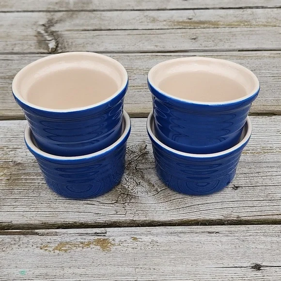 4 Le Creuset Stackable Ramekins Blueberry Color - Picture 4 of 16